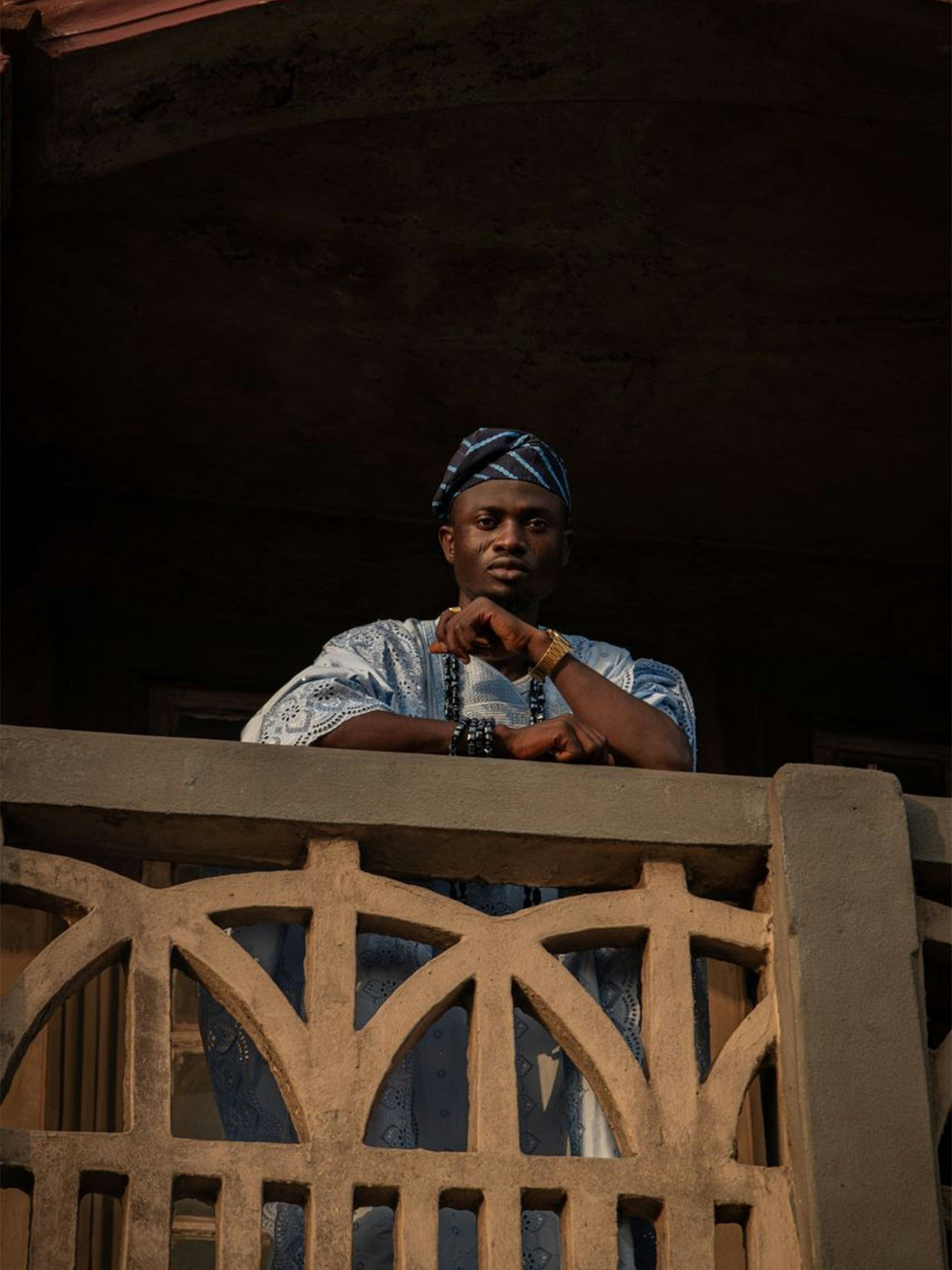 Man wearing TIWA native wear