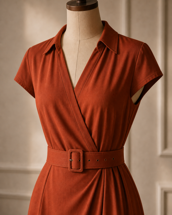 Asake Dress bodice and belt detail